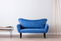 Atelier Del Sofa Chatto - Sofá-Cama de 2 Plazas Azul